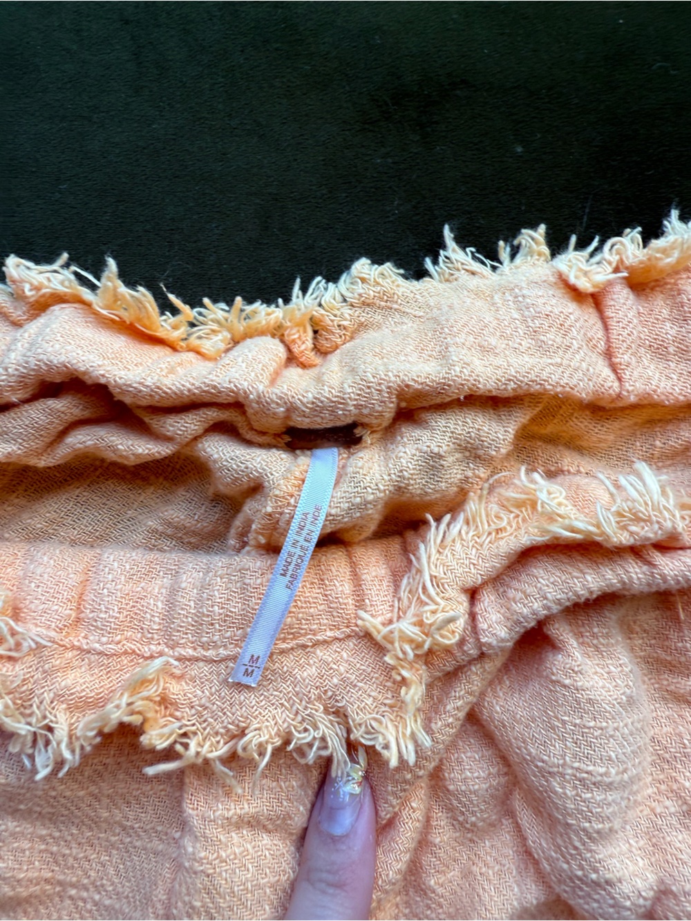 Free People Light Orange Two Piece Tank and Shorts Set, Size M, EUC - Picture 4 of 9